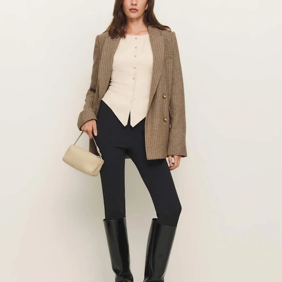 Reformation Martha Front Button Asymmetric Corset Blouse Top Size 2 NWOT - Picture 3 of 11